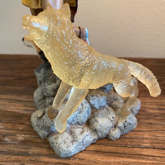 Hamilton 1997 Powerful Spirit of the Wolf Sculptural Collection By Steve Kehrli - Picture 7 of 10